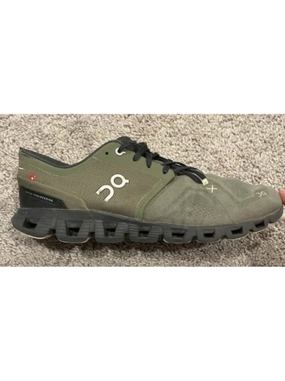 On Cloud X Running Shoes OC All Olive Green Men's Size 12.5M Sneakers Athletic